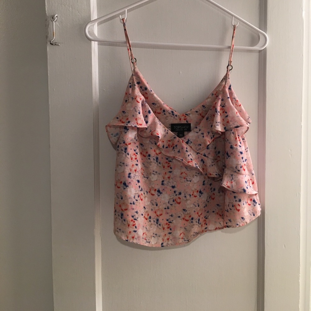 Top shop tank with floaty hem